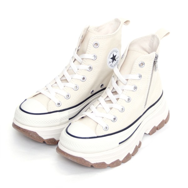 オリジナル ALL ホワイトグレイ 24.5 HI Z TREKWAVE Ⓡ STAR 靴 ...